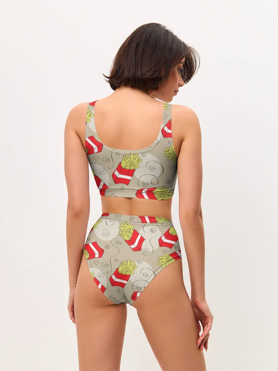 Женские топ и трусы / Фастфуд - Картошка фри