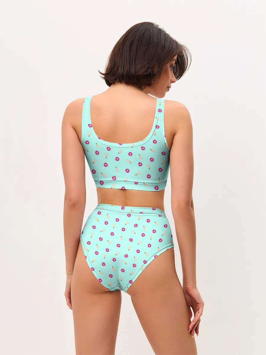 Женские топ и трусы / ПОНЧИК И МОРОЖЕНКА