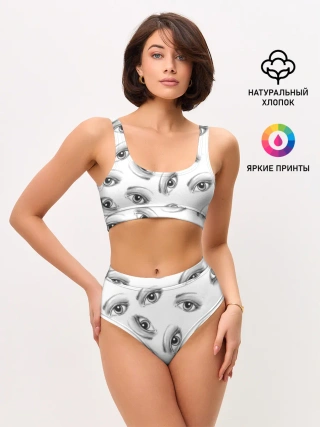 Женские топ и трусы / глаза