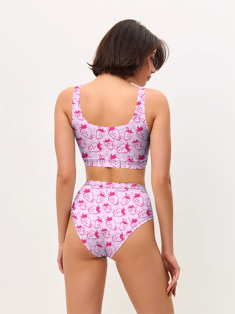 Женские топ и трусы / Sexy Клубничка