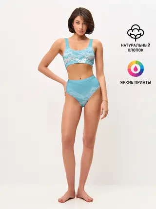 Женские топ и трусы / Волны