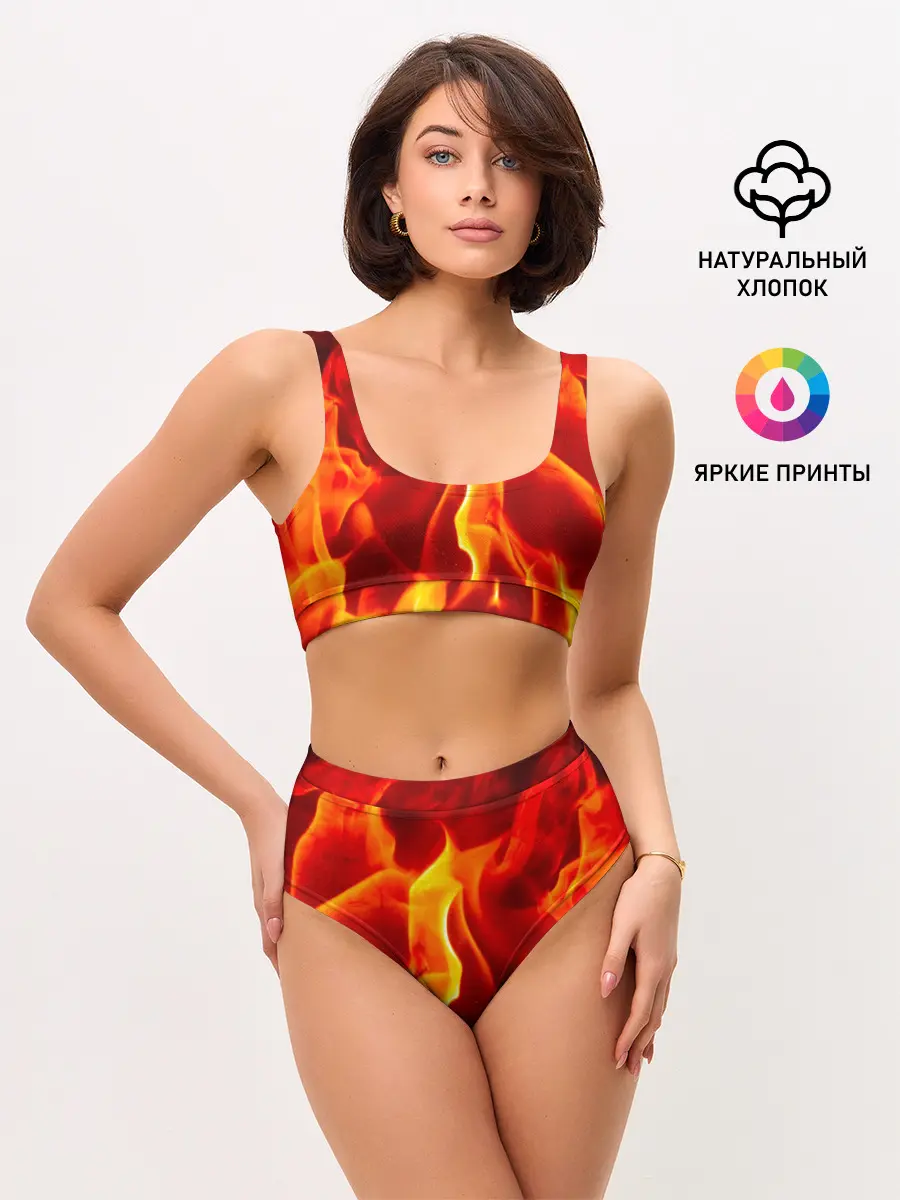 Женские топ и трусы / Пламенный