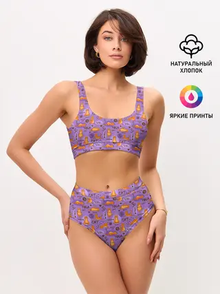 Женские топ и трусы / Йога