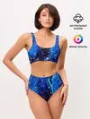 Женские топ и трусы / СИНИЙ ГРАНИТ
