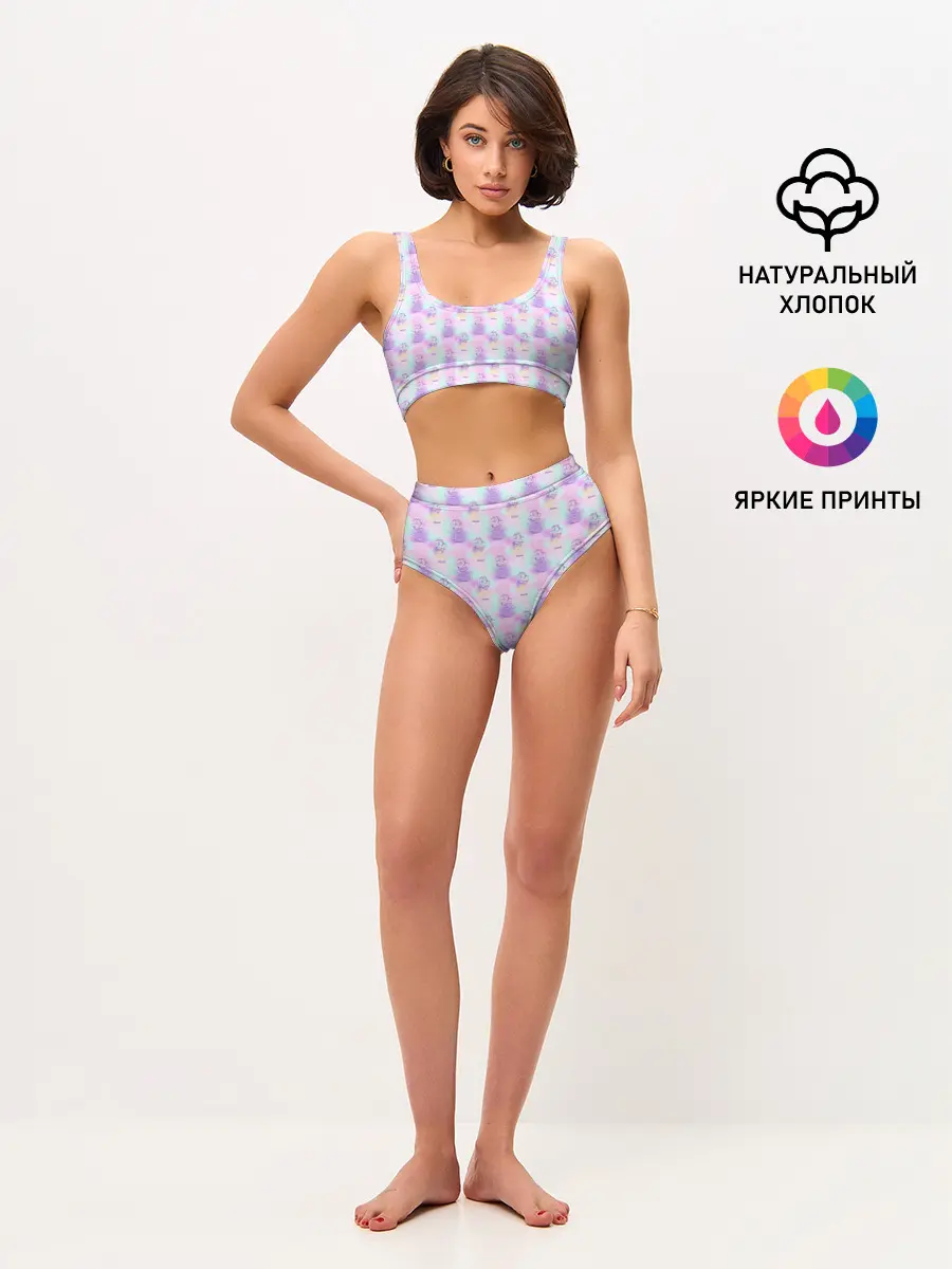 Женские топ и трусы / Рыбы