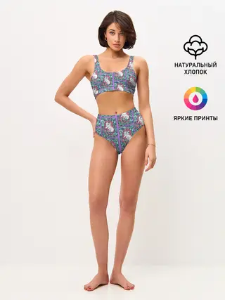 Женские топ и трусы / Маленькие Единорожки