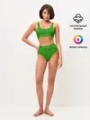 Женские топ и трусы / Зелёный клевер