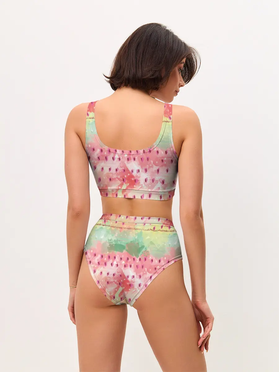 Женские топ и трусы / Бархатный арбуз