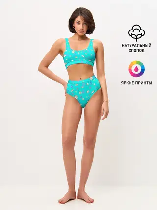 Женские топ и трусы / Морские моллюски