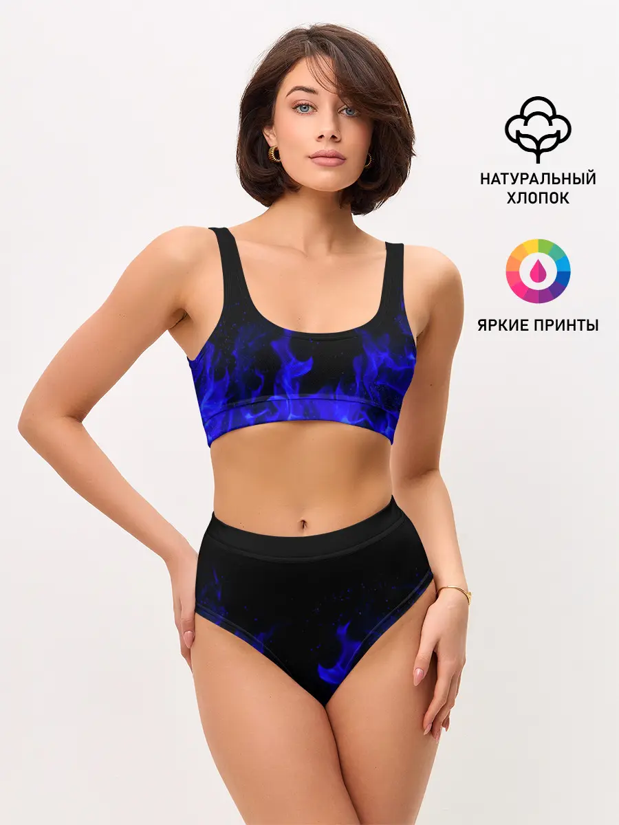 Женские топ и трусы / Синий Огонь