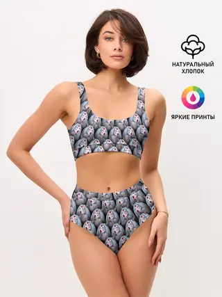 Женские топ и трусы / Kaguya Ahegao