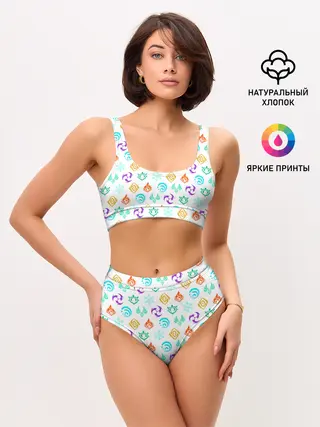 Женские топ и трусы / GENSHIN IMPACT ЭМБЛЕМЫ