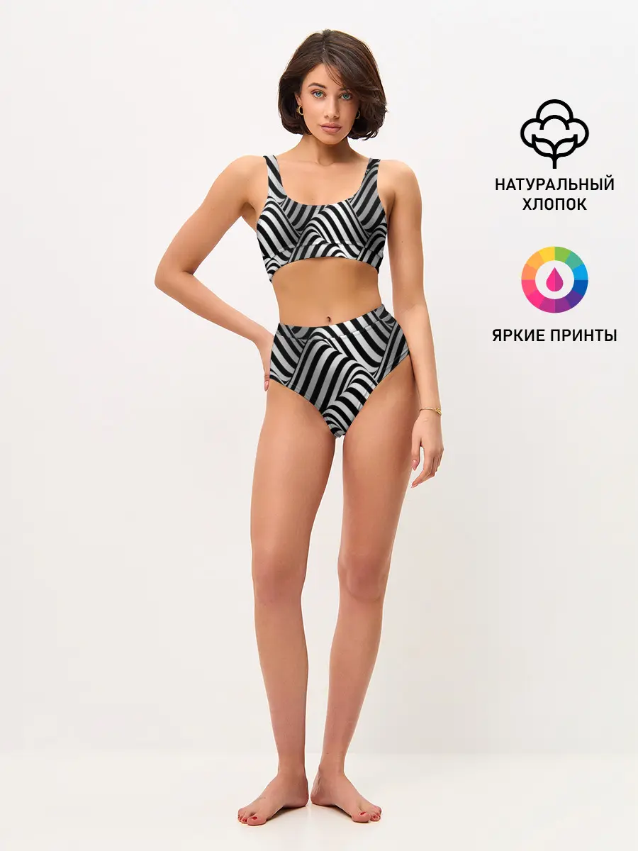 Женские топ и трусы / 3D Иллюзия