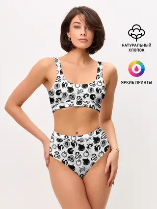 Женские топ и трусы / 7 СМЕРТНЫХ ГРЕХОВ СИМВОЛЫ