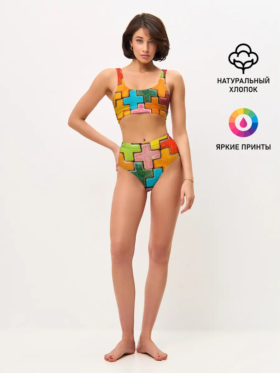 Женские топ и трусы / Крестик