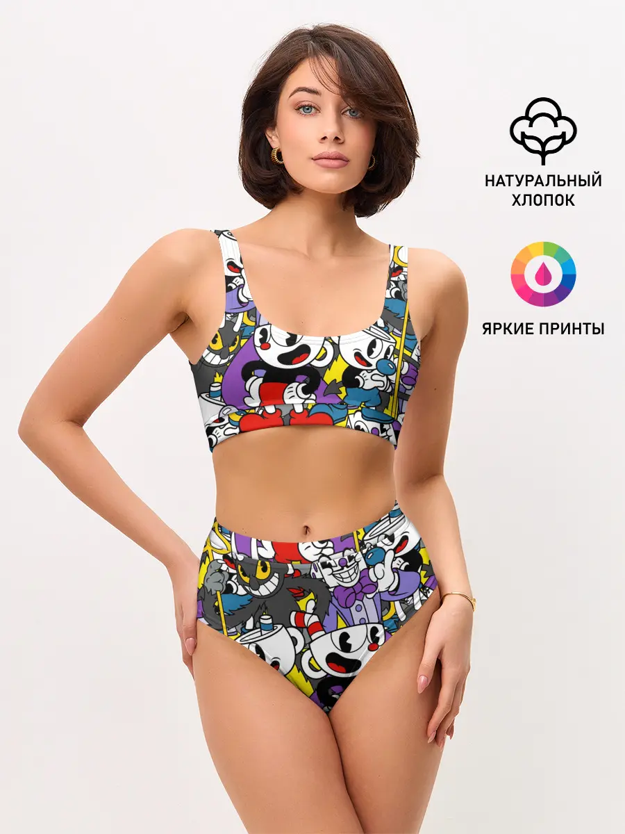Женские топ и трусы / Cuphead