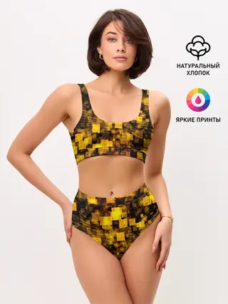 Женские топ и трусы / Неоновый взрыв