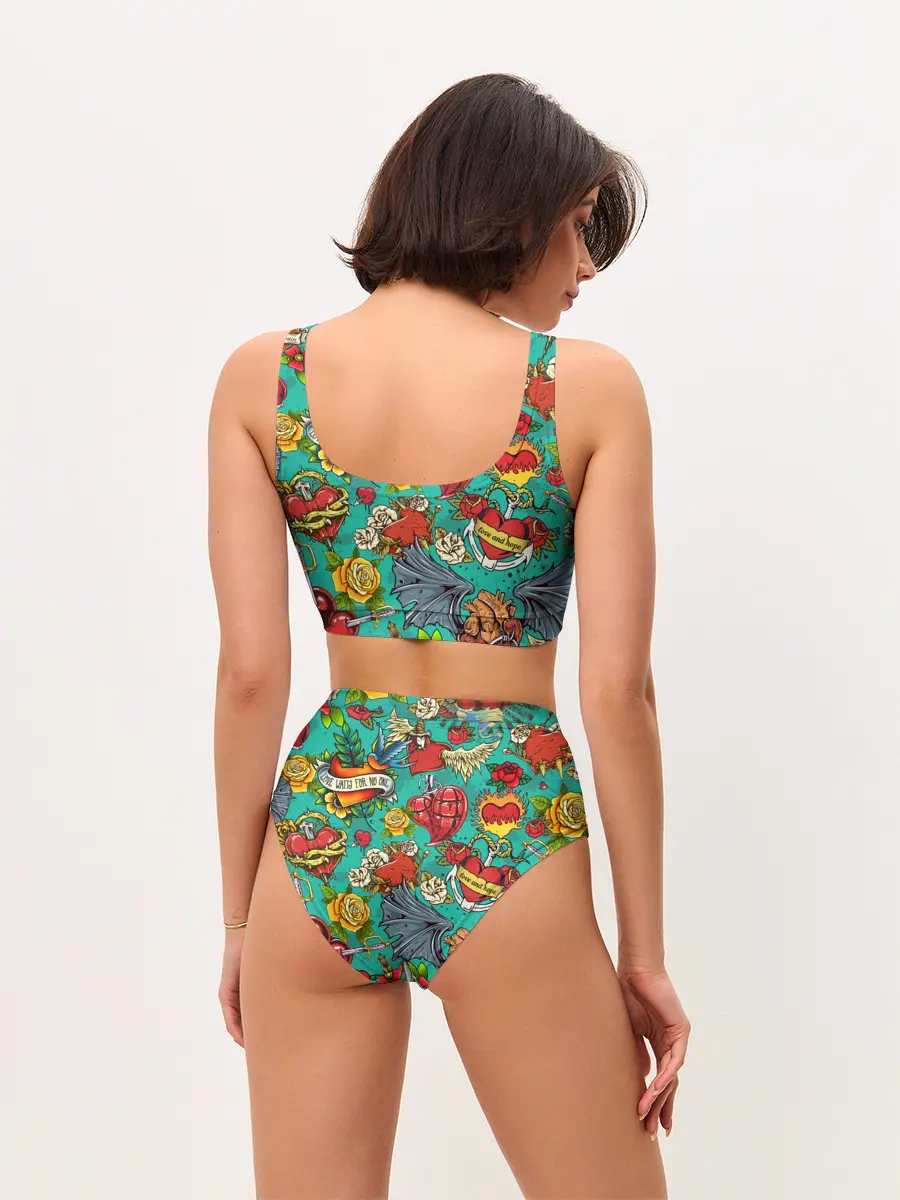 Женские топ и трусы / Дела сердечные tattoo