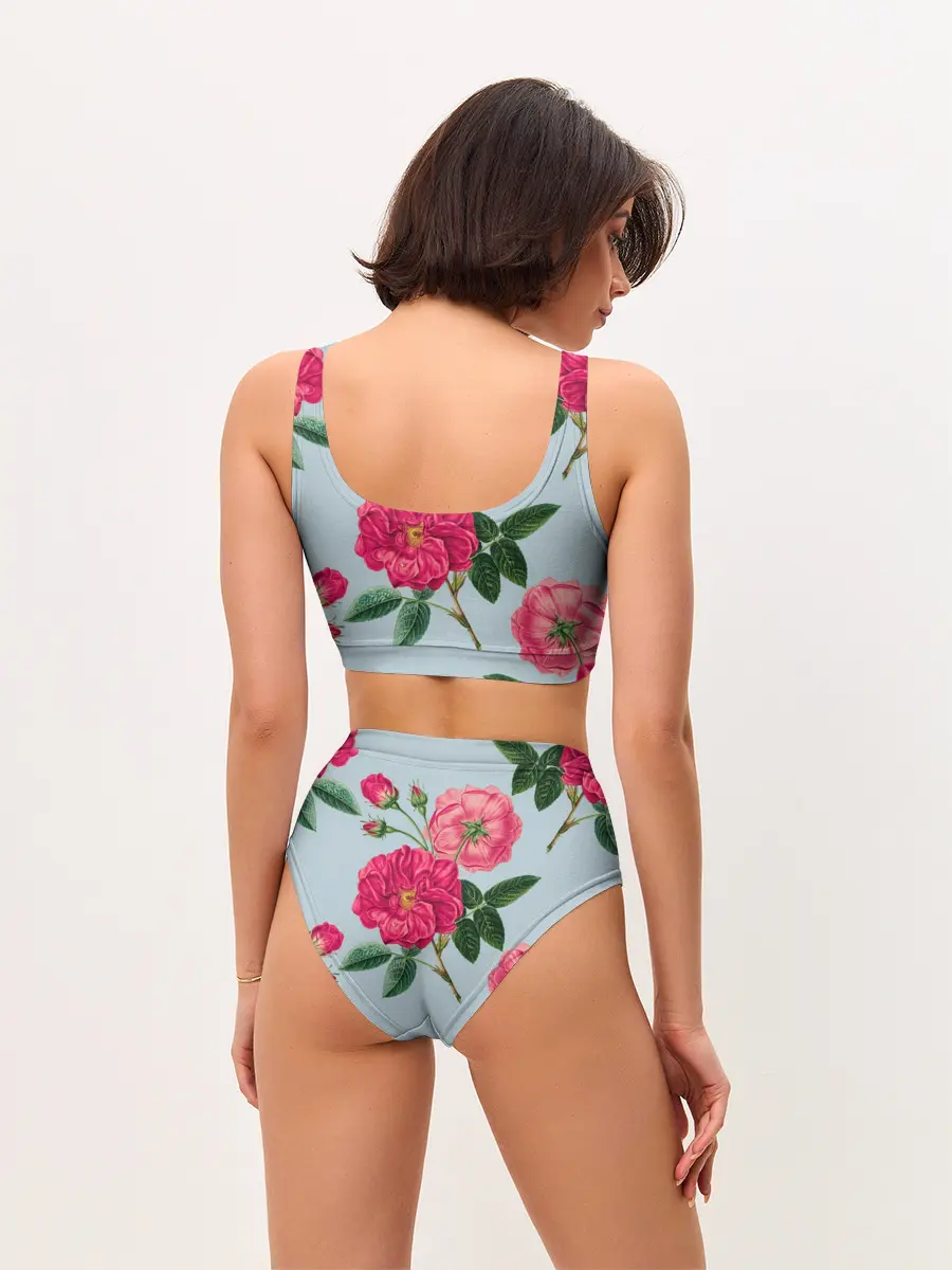 Женские топ и трусы / Чайная роза