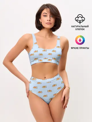 Женские топ и трусы / Корги