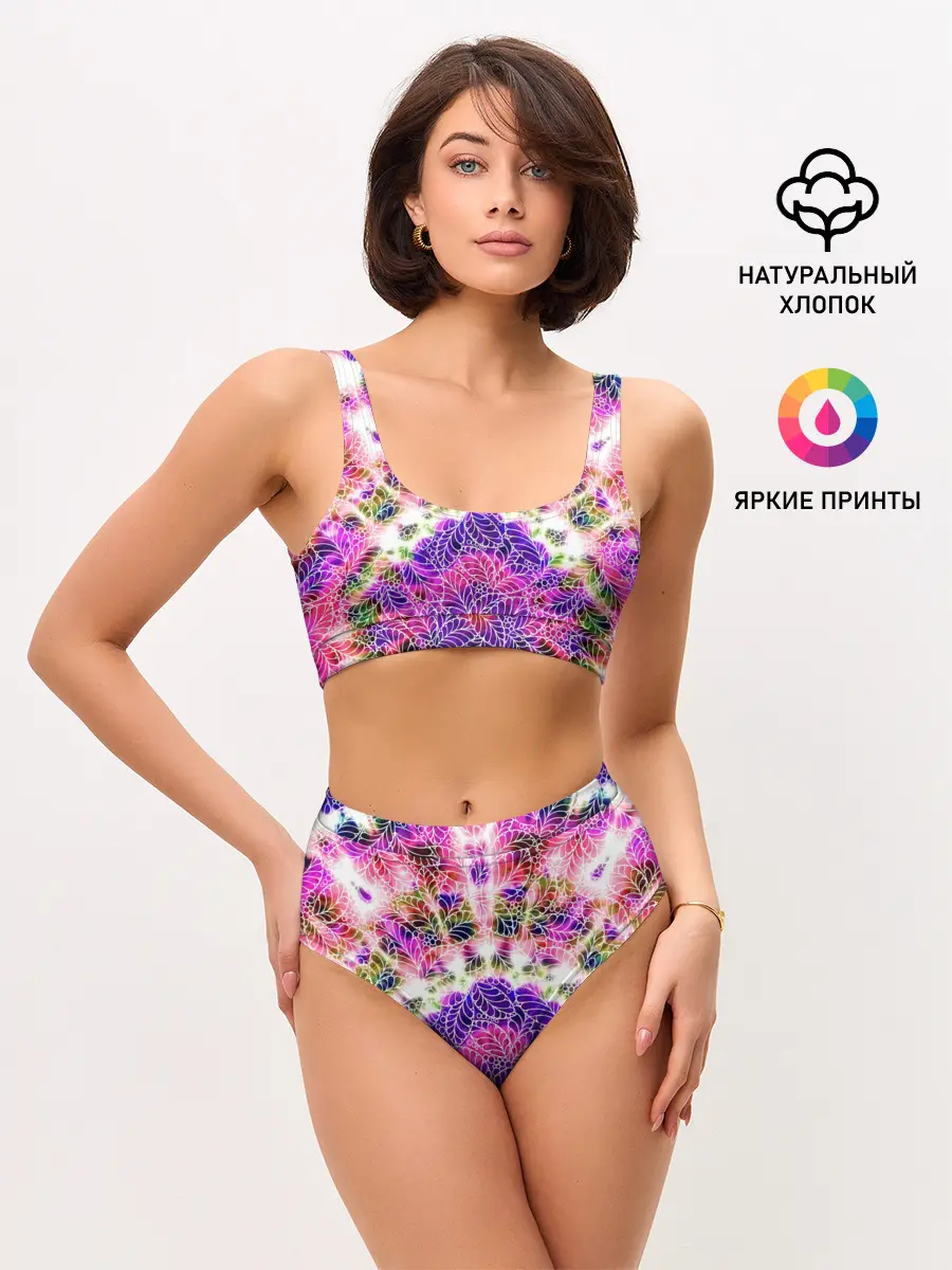 Женские топ и трусы / Тай-дай