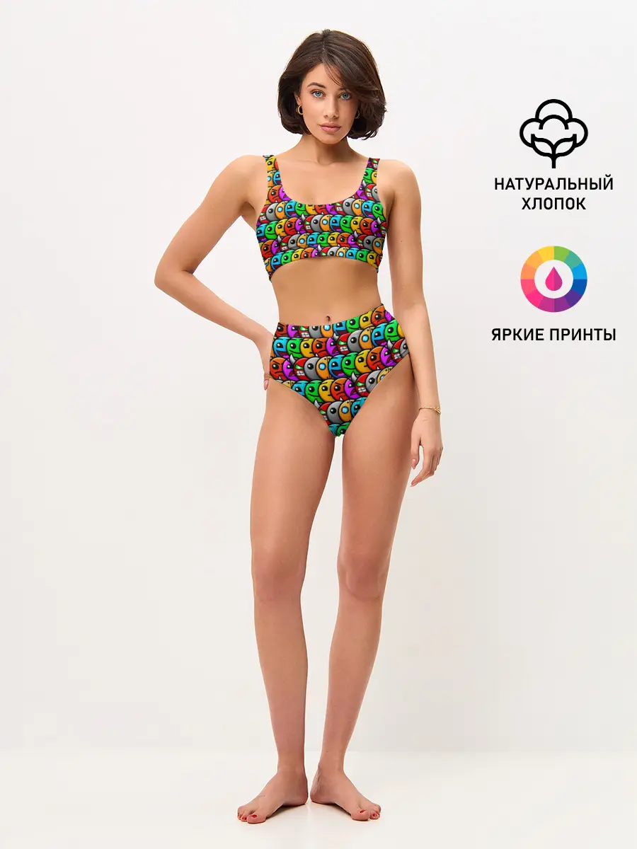 Женские топ и трусы / GEOMETRY DASH