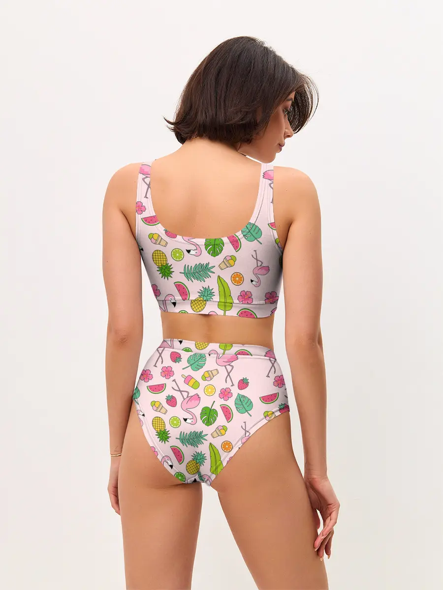 Женские топ и трусы / Фламинго | Лето