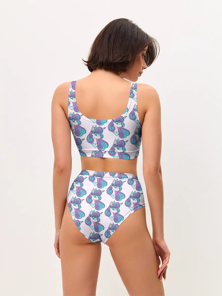 Женские топ и трусы / Пони узор