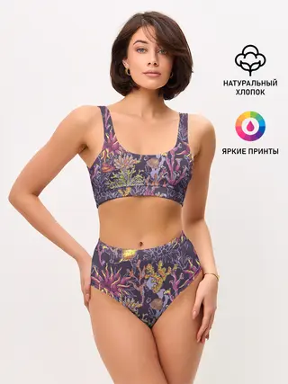 Женские топ и трусы / Кораллы