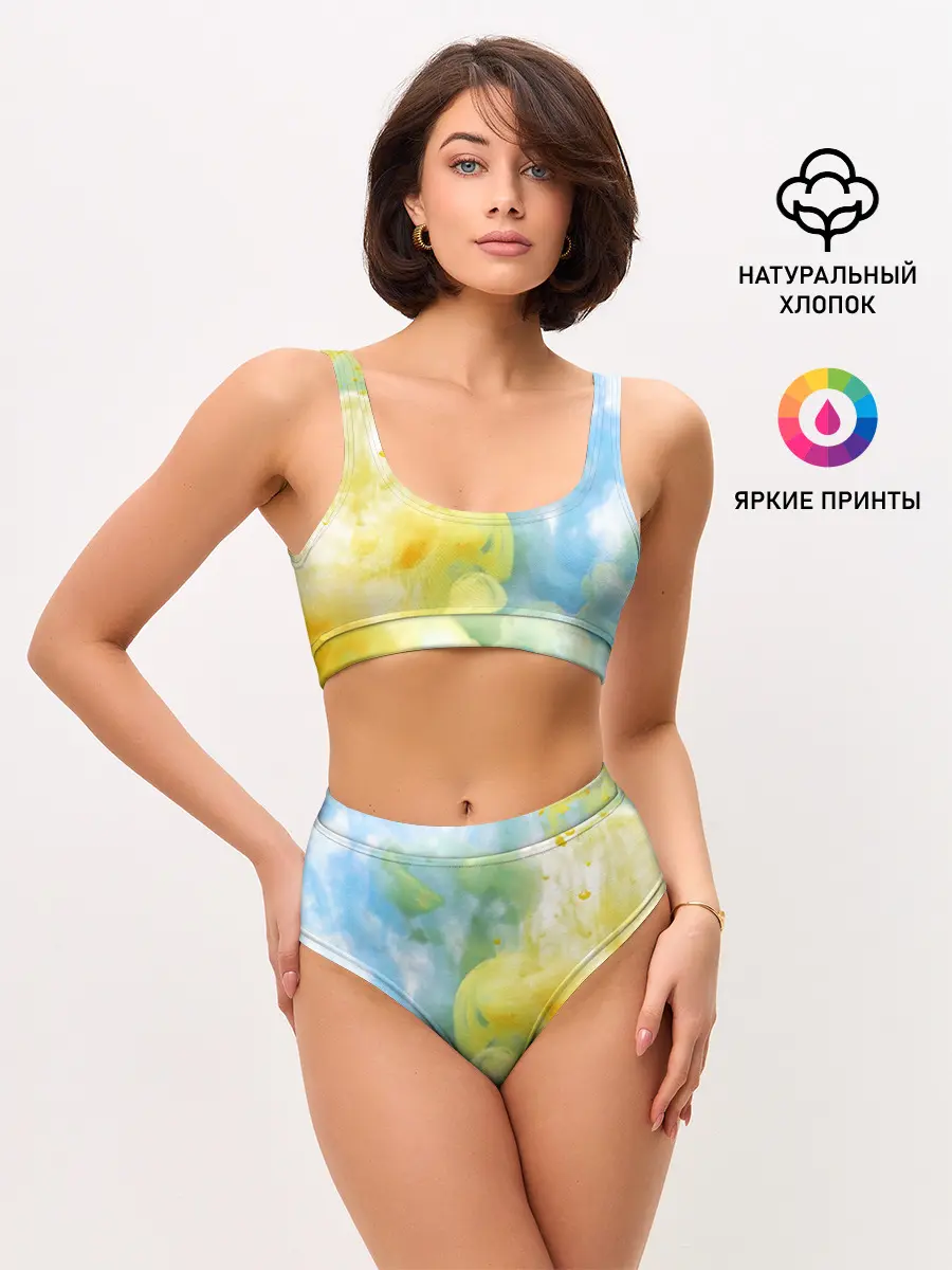 Женские топ и трусы / Coloful Smoke