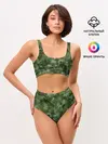 Женские топ и трусы / Canvas Green Camo