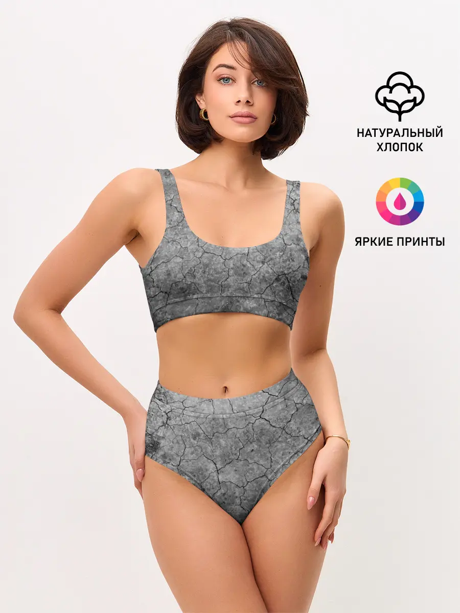 Женские топ и трусы / Трещины