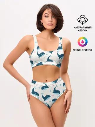Женские топ и трусы / Киты