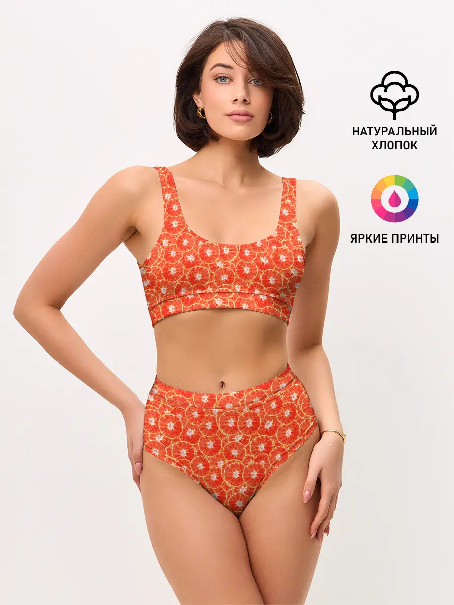 Женские топ и трусы / Красный Апельсин