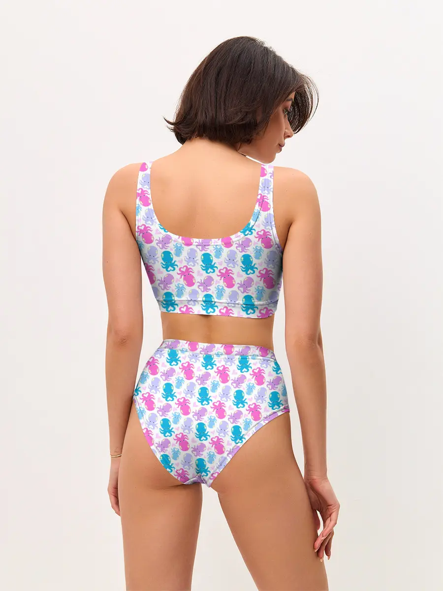 Женские топ и трусы / Осьминоги