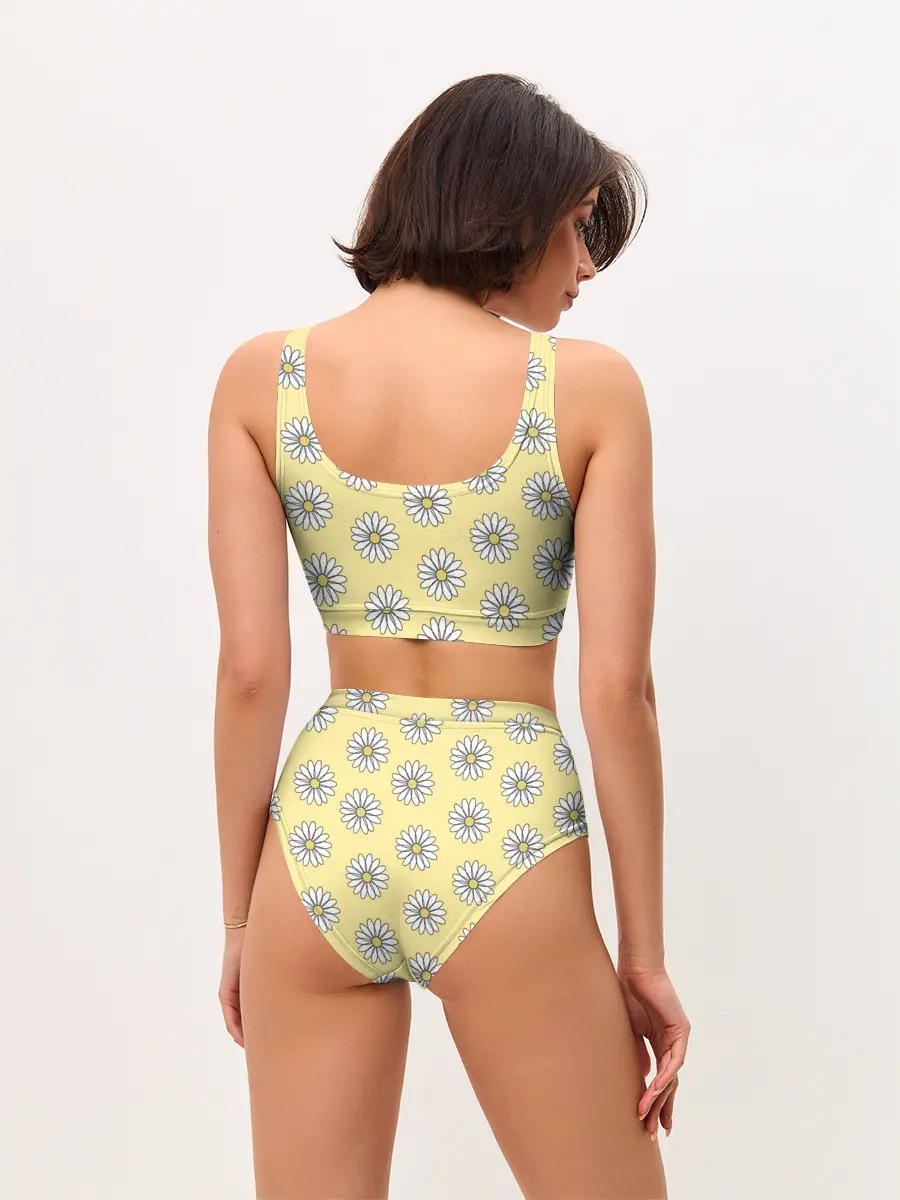Женские топ и трусы / Ромашки | 2