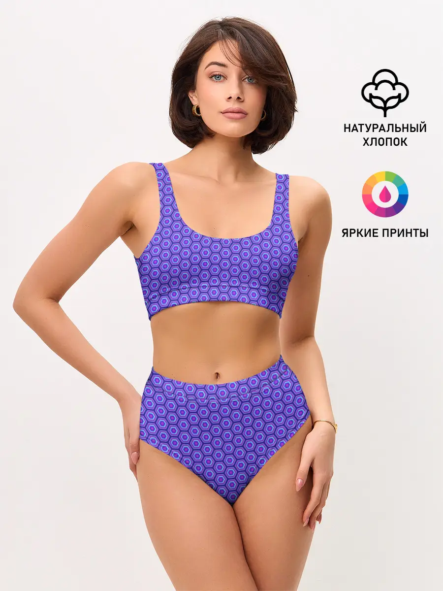 Женские топ и трусы / Geometric Background