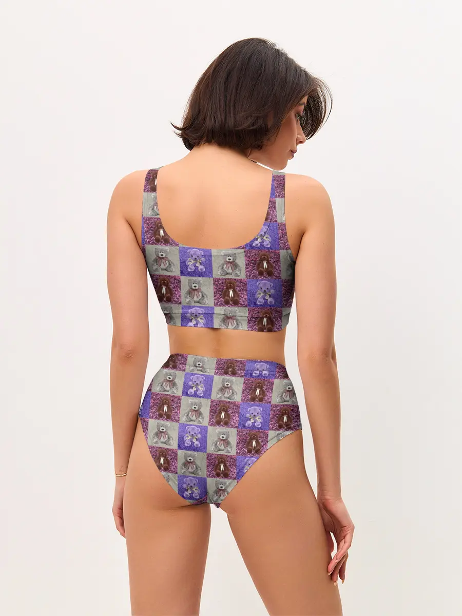 Женские топ и трусы / Медведи на ковре