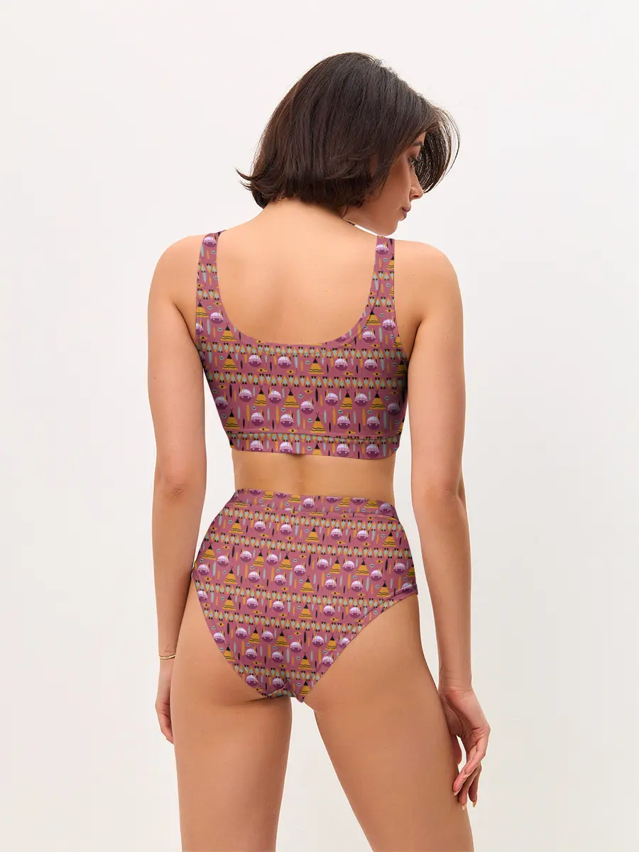 Женские топ и трусы / Детский узор