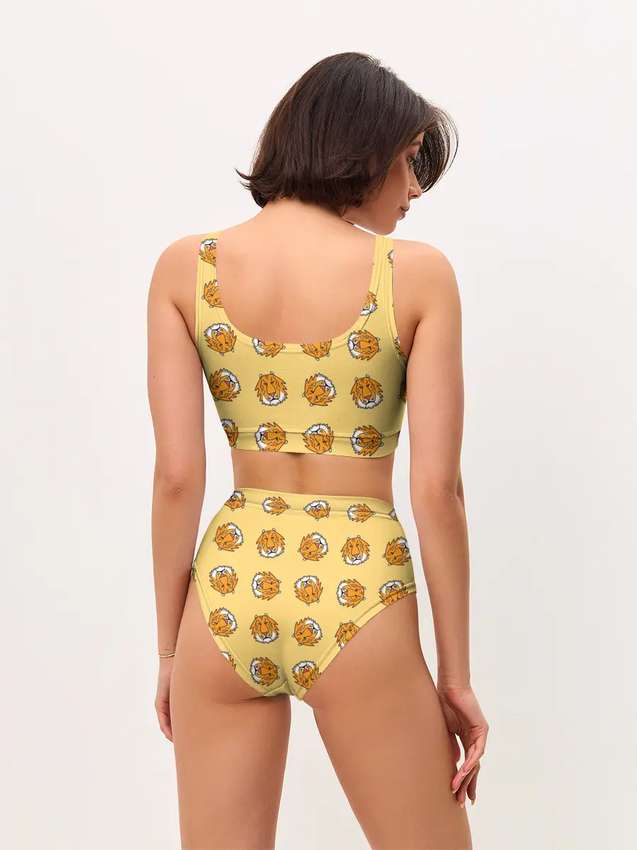 Женские топ и трусы / Тигры паттерн