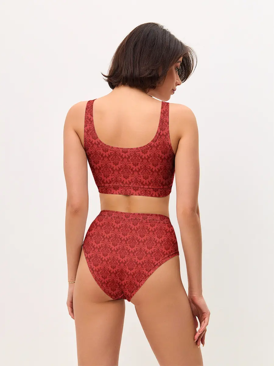 Женские топ и трусы / Красная готика