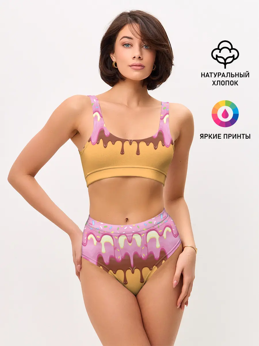 Женские топ и трусы / Мороженое | Ice Scream