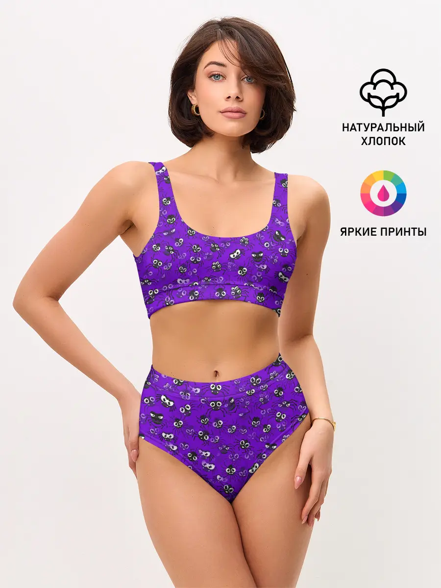 Женские топ и трусы / Вредные паучки