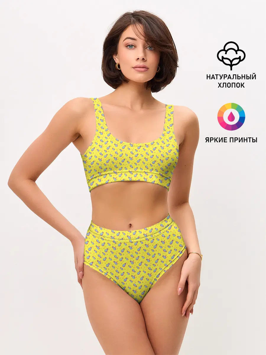 Женские топ и трусы / Pineapple Pattern