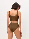Женские топ и трусы / Brown & Gold