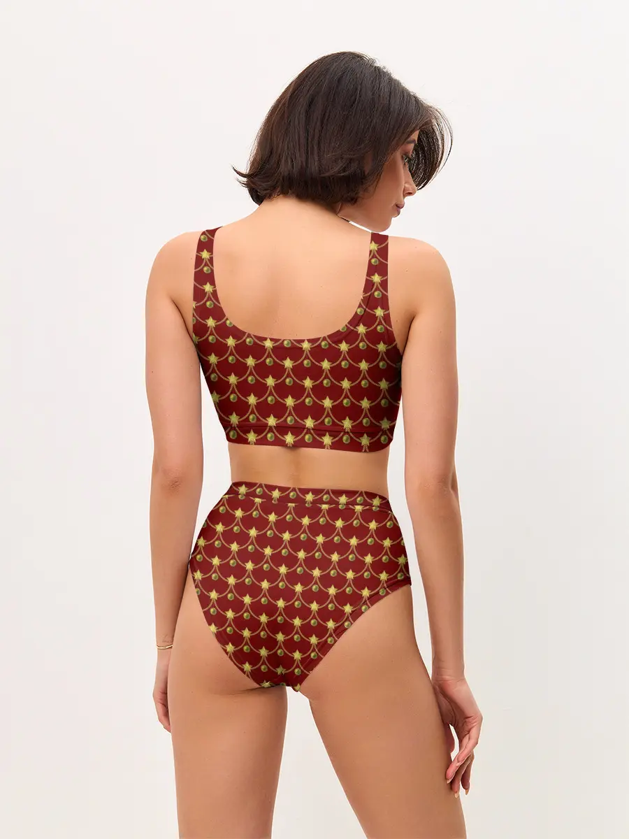 Женские топ и трусы / Ёлочные Звёзды