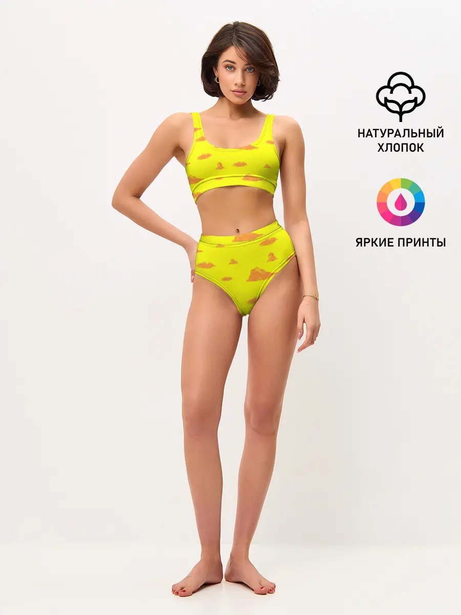 Женские топ и трусы / Рыжие облака