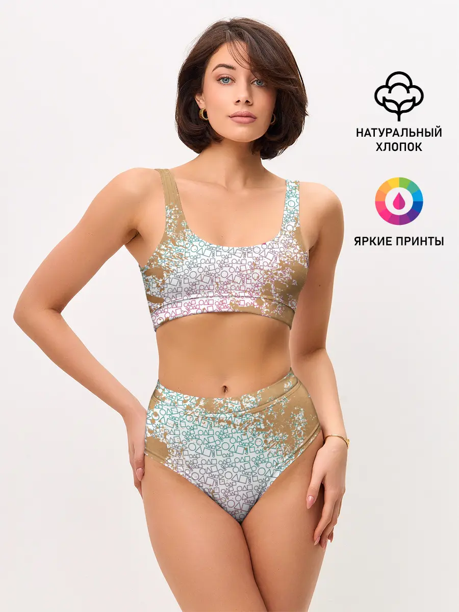 Женские топ и трусы / Лого / Игра в кальмара