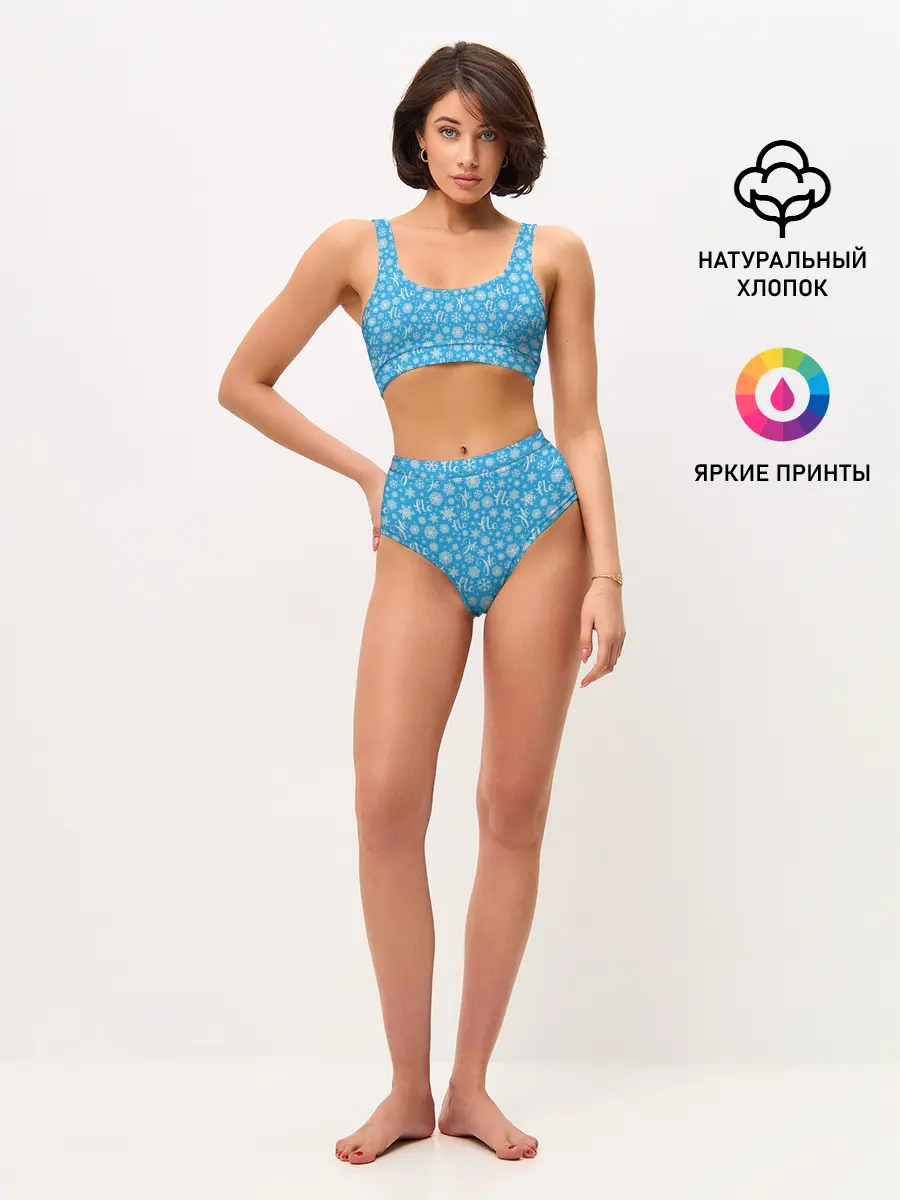 Женские топ и трусы / Смех Санты