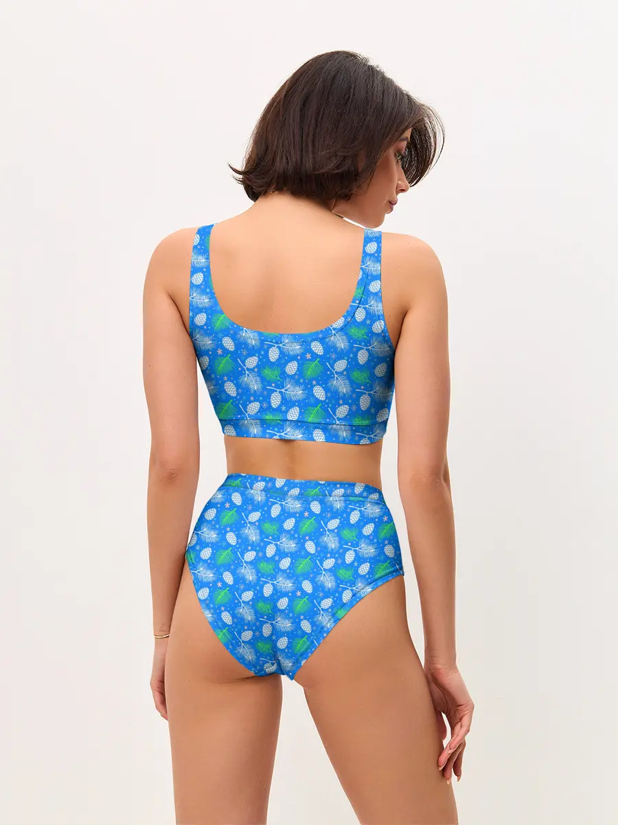 Женские топ и трусы / Шишки-Ёлочки